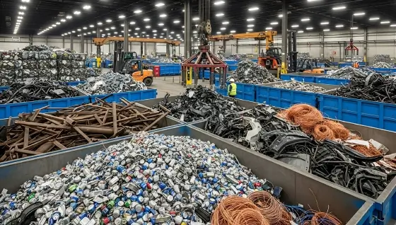 Mixed factory metal scrap from Ambattur Industrial Estate