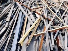 Construction metal scrap – TMT bars, shuttering sheets and scaffolding