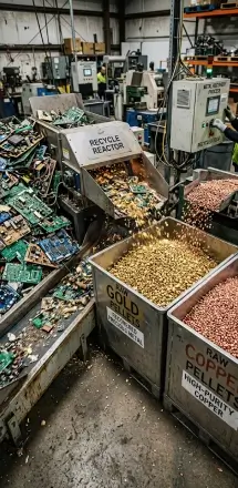 Heavy iron and machinery industrial scrap