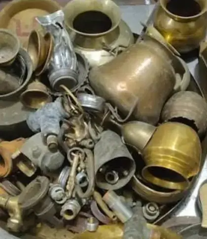 Mixed brass items that our team can identify from a photo