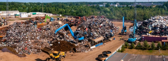 Mixed industrial scrap collected from a factory in the Sriperumbudur corridor