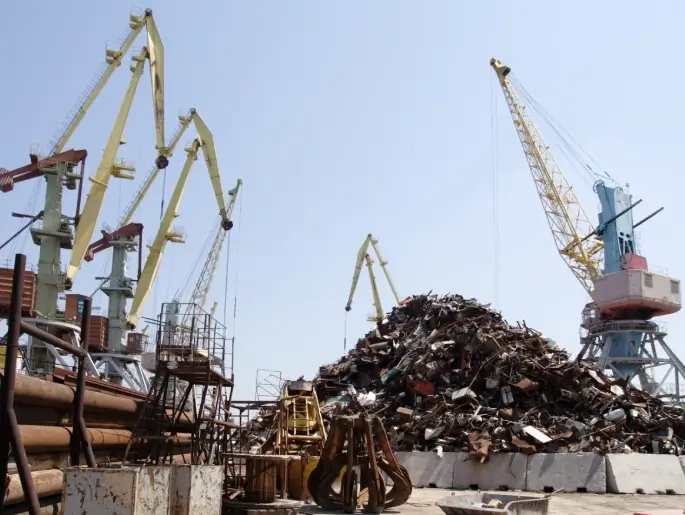 Scrap yard collecting factory scrap in the Sriperumbudur industrial belt
