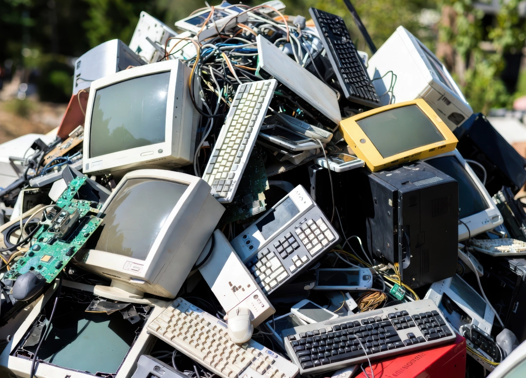 Computer and IT scrap collected by Karthiga Traders in Chennai